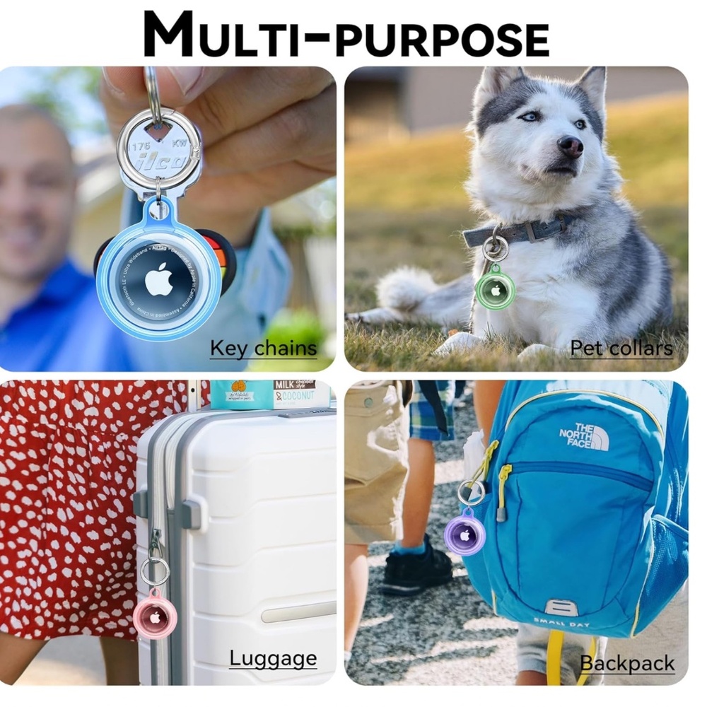 NIOB 4 Waterproof DDJ AirTag Cases with Key Rings